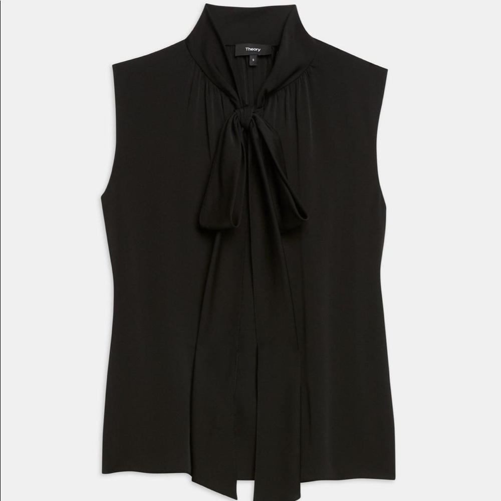 Theory silk wrap shirt
